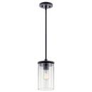 Kichler Lighting Black 100W 1-Light Medium E-26 Pendant Light 