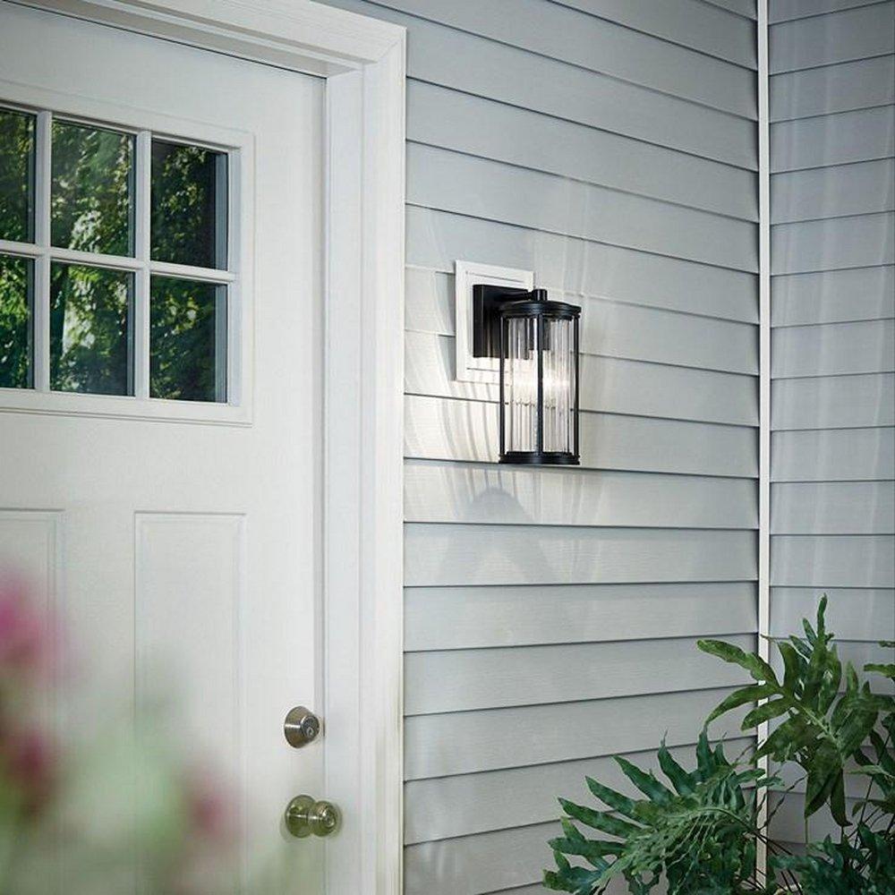 Kichler Lighting Black 75W 1-Light 11-1/2 in. Outdoor Wall Sconce 