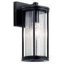 75W 1-Light 11-1/2 in. Outdoor Wall Sconce in Black