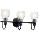 Kichler Lighting Black 100W 3-Light Medium E-26 Vanity Fixture 