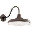 150W 1-Light 16-1/4 in. Outdoor Wall Sconce in Olde Bronze