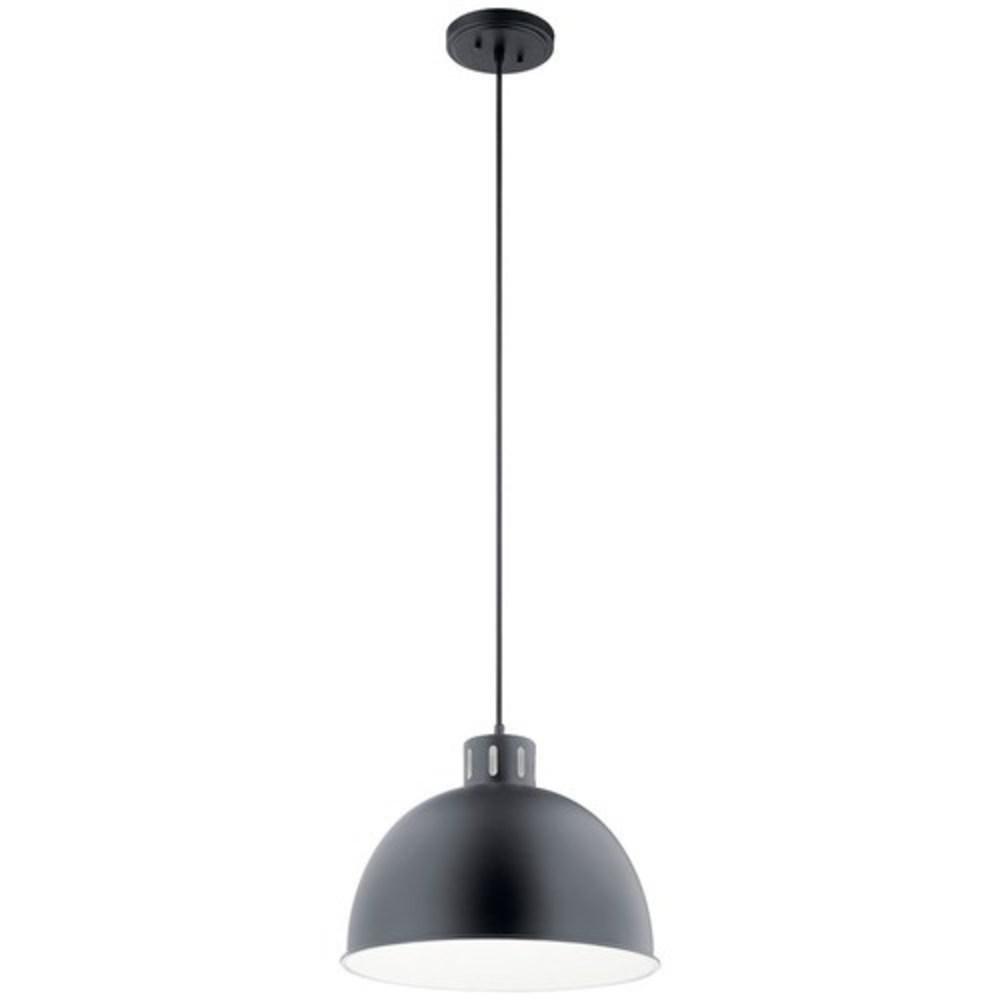 Kichler Lighting Black 150W 1-Light Medium E-26 Incandescent Pendant Light 