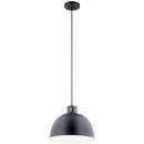 Kichler Lighting Black 150W 1-Light Medium E-26 Incandescent Pendant Light 