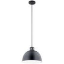 150W 1-Light Medium E-26 Incandescent Pendant Light in Black