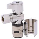1/2 x 3/8 in. Compression Angle Supply Stop Valve in Chrome Plated