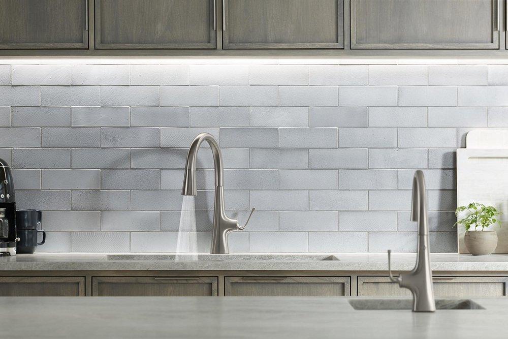 KOHLER Vibrant&reg; Stainless Single Handle Pull Down Kitchen Faucet 