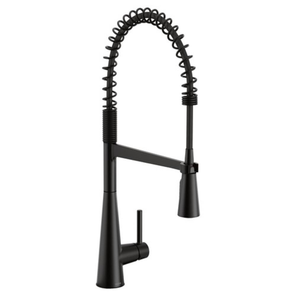 Moen Matte Black Single Handle Pull Down Kitchen Faucet 