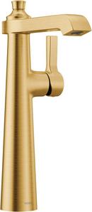 Moen Brushed Gold Single Handle Monoblock Bathroom Sink Faucet Lever Handle 