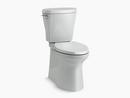 KOHLER Ice&trade; Grey 1.28 gpf Elongated Floor Mount Two Piece Toilet 