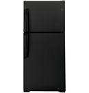 GE&reg; Black 32-3/4 in. 21.9 cu. ft. Freezer on Top Refrigerator 
