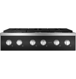 6-Burner 21000 BTU Sealed Cooktop in Matte Black