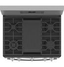 GE&reg; Fingerprint Resistant Stainless Steel 30 in. Gas 5-Burner Sealed Freestanding Range 