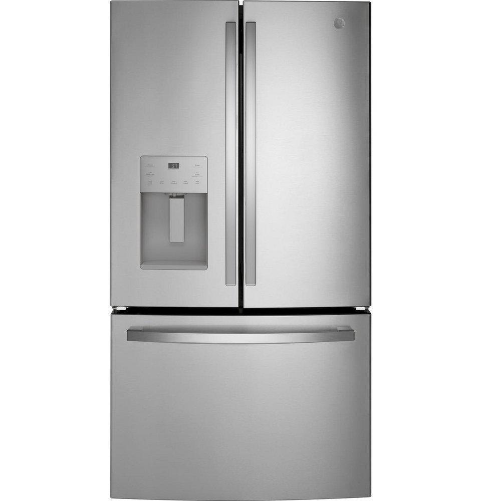 GE® Fingerprint Resistant Stainless Steel 35-3/4 in. 25.6 cu. ft. French Door Refrigerator 