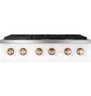 6-Burner 21000 BTU Sealed Cooktop in Matte White