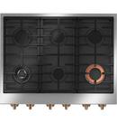 Cafe&trade; Matte White 6-Burner 21000 BTU Sealed Cooktop 
