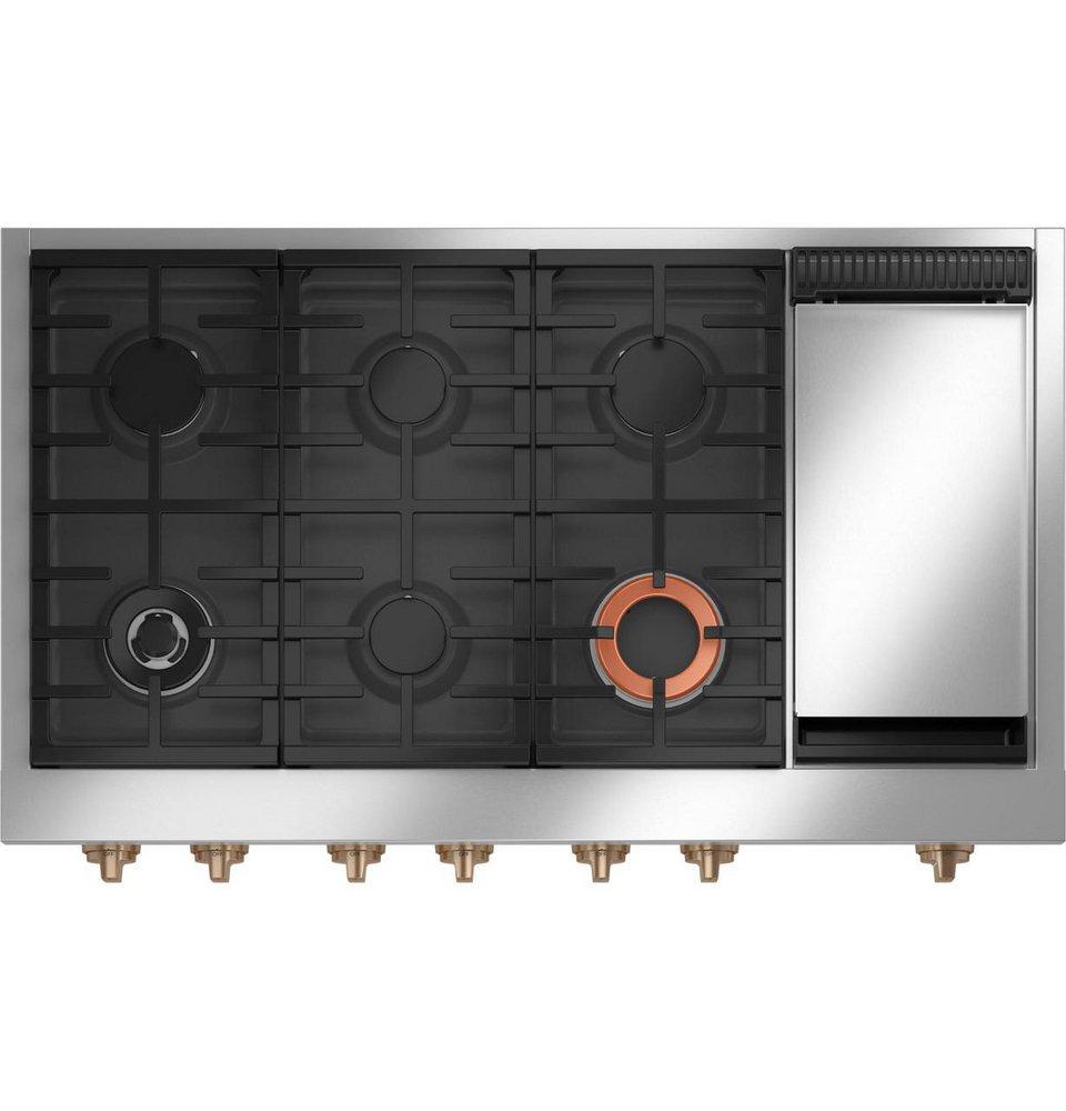 Cafe&trade; Matte White 6-Burner 21000 BTU Sealed Cooktop 