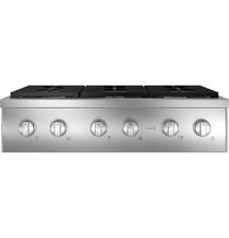 6-Burner 21000 BTU Sealed Cooktop in Stainless Steel