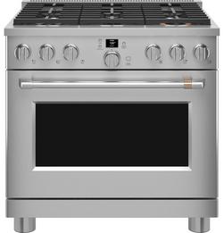 36 in. 6-Burner Gas Commercial-Style Freestanding Range in Stainless Steel