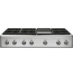 6-Burner 6-Element 18000 BTU Sealed Cooktop in Stainless Steel with Brushed Stainless