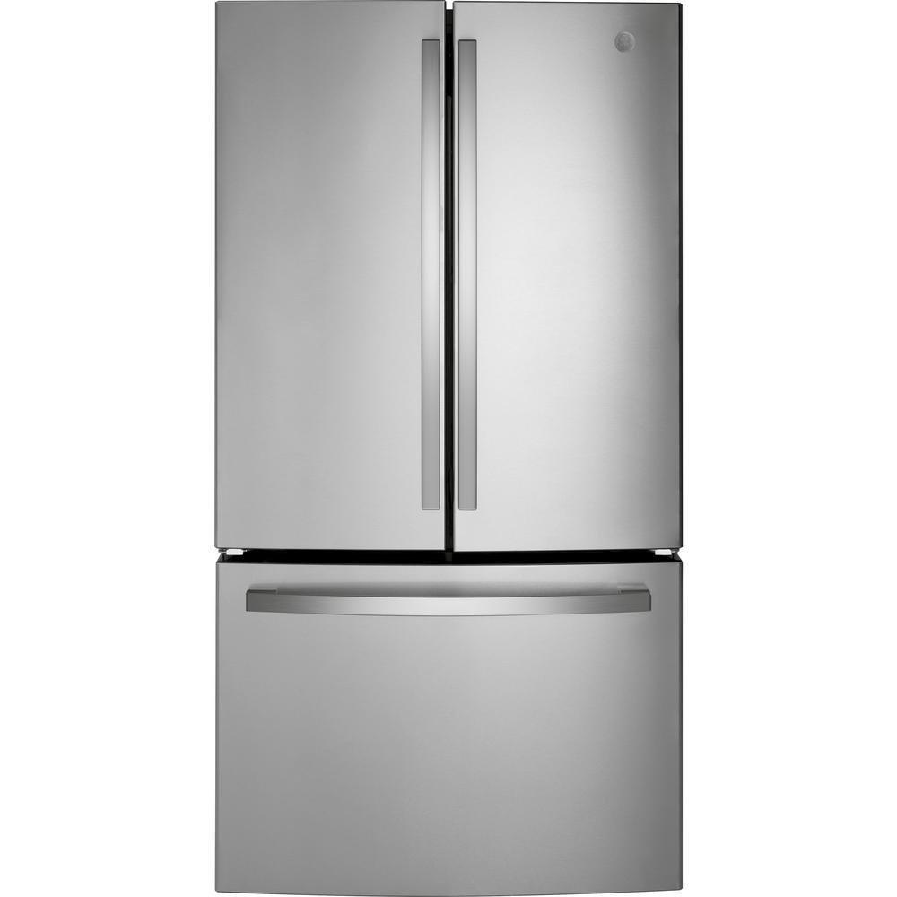 GE&reg; Fingerprint Resistant Stainless Steel 35-3/4 in. 27 cu. ft. French Door Refrigerator 
