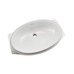 14-15/16 in. Undermount Oval Vitreous China Bathroom Sink in Cotton