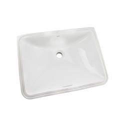14-15/16 in. Undermount Rectangular Vitreous China Bathroom Sink in Cotton