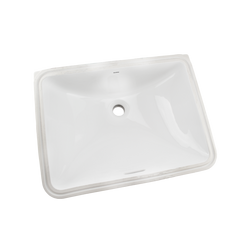 14-15/16 in. Undermount Rectangular Vitreous China Bathroom Sink in Cotton