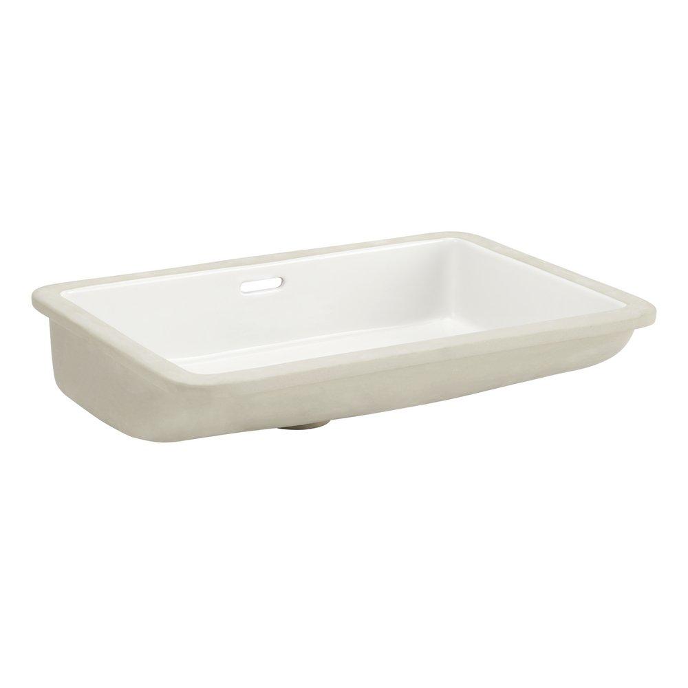 Signature Hardware White Undermount Bathroom Sink 