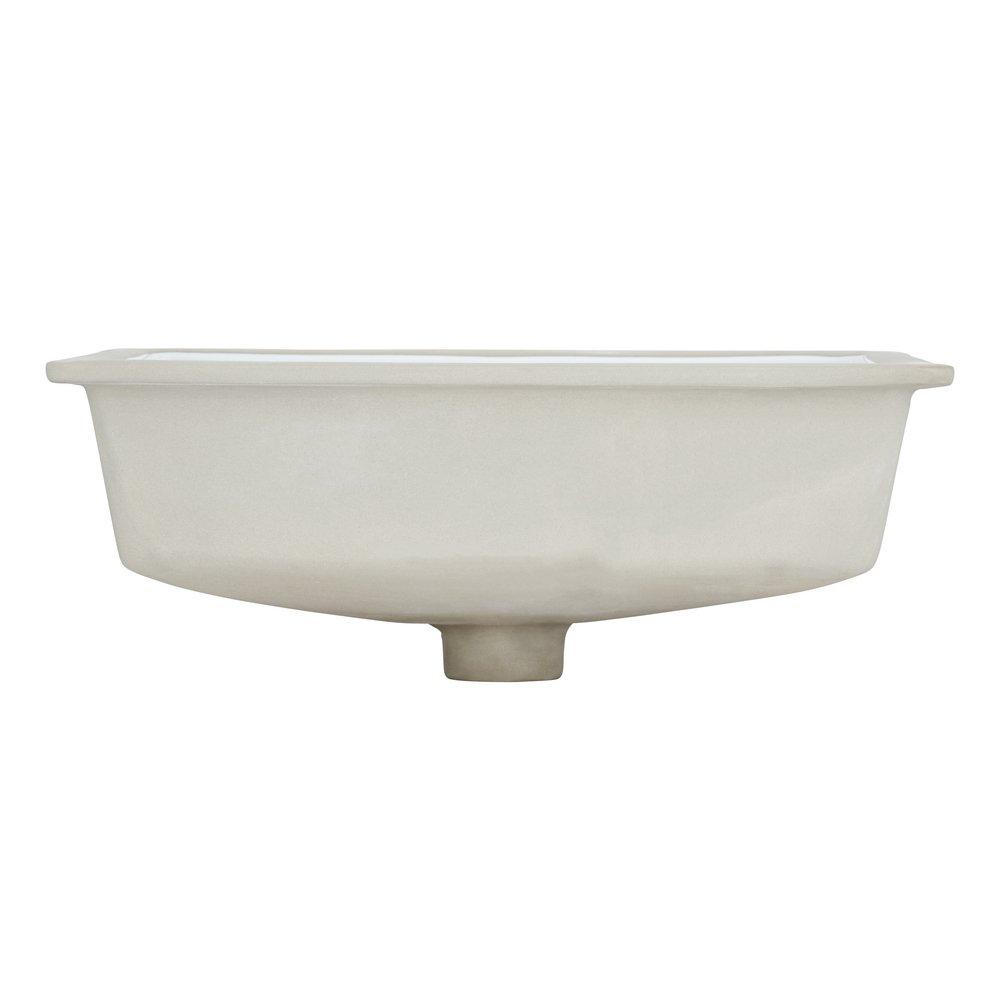 Signature Hardware White Undermount Bathroom Sink 