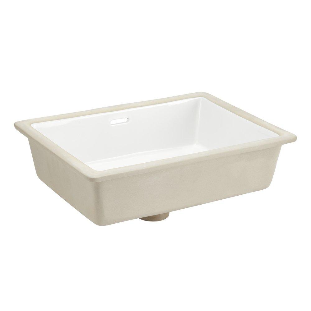 Signature Hardware White Undermount Bathroom Sink 