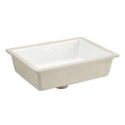 20-3/8 in. Undermount Rectangular Vitreous China Bathroom Sink in White