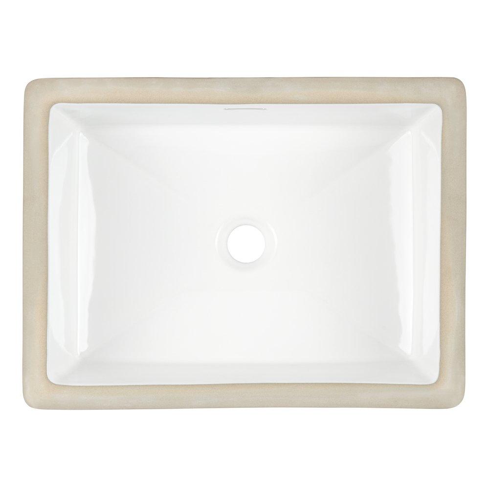 Signature Hardware White Undermount Bathroom Sink 
