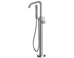 Single Handle Lever Floor Mount Filler in Chrome