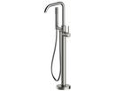 Single Handle Lever Floor Mount Filler in Brushed Nickel