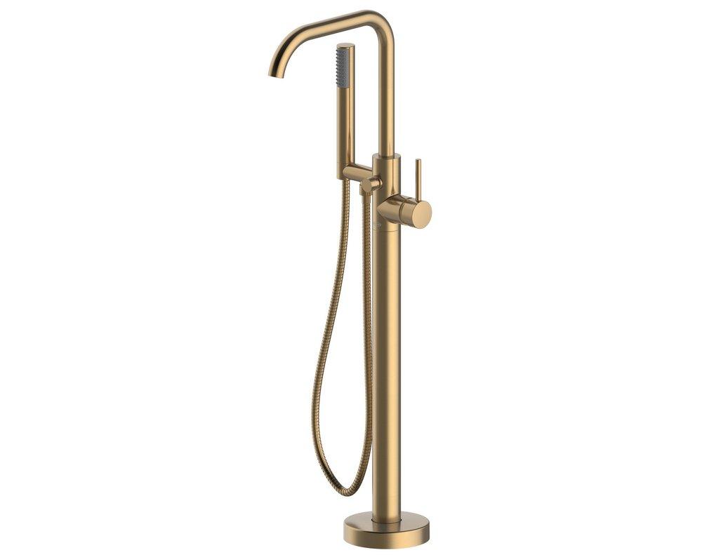 JACUZZI&reg; Brushed Bronze Single Handle Lever Floor Mount Filler 