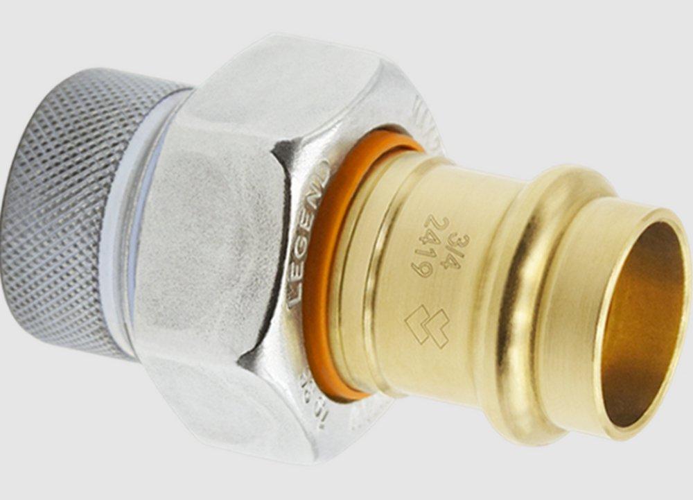 Legend Valve & Fitting FNPT x Press Galvanized Forged Carbon Steel Dielectric Union 