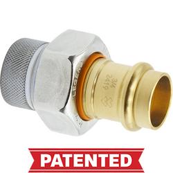 2 x 2-7/10 in. FNPT x Sweat Galvanized Forged Carbon Steel Dielectric Union