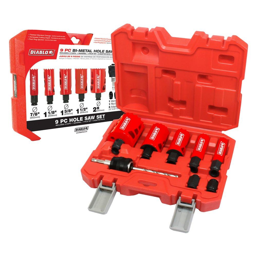 Diablo Tools Hole Saw Set 9 Piece 