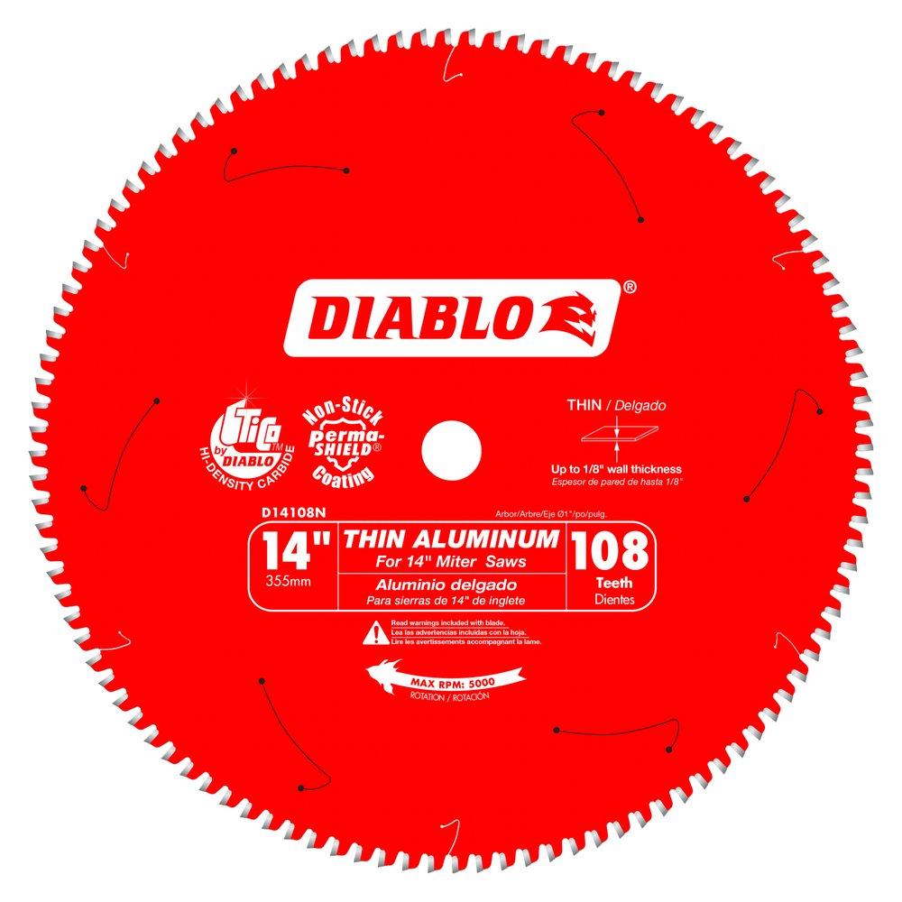 Diablo Tools Red 108 TPI TiCo&trade; Super-Density Micro-Grain Carbide Circular Saw Blade 