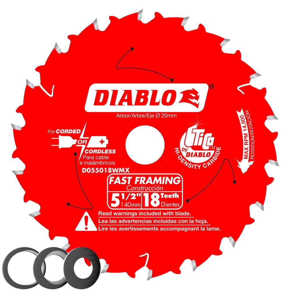 Diablo Tools Red 18 TPI Tico&trade; Hi-Density Carbide Circular Saw Blade 