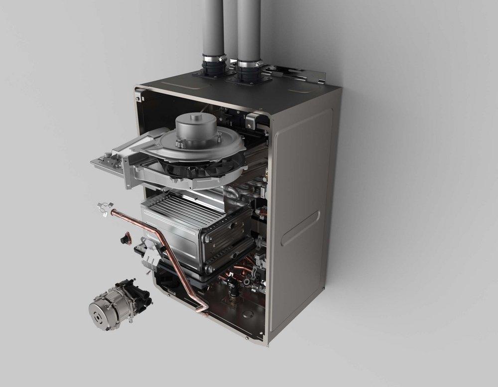 Noritz America 165 MBH Indoor Condensing Tankless Water Heater 