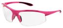 Polycarbonate and Nylon Pink Safety Glass with Clear and Anti-fog Lens