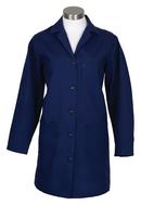 9-1/2 in. Size S Fabric and 65/35 Poly Poplin Womens Lab Coat in Navy Blue