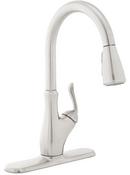 PROFLO&reg; Brushed Nickel Single Handle Pull Out Kitchen Faucet 