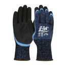 Size L Acrylic and Plastic Cut & Resistant Gloves in Black/Blue