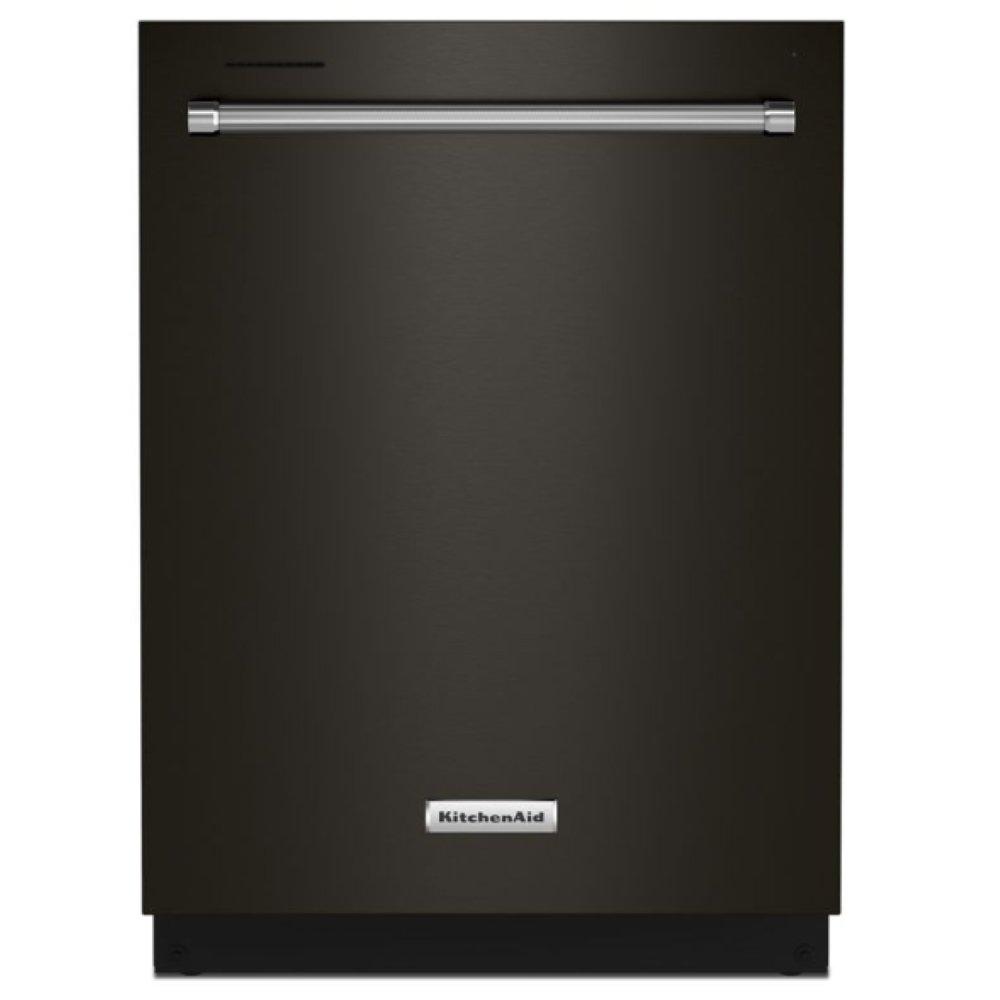 KitchenAid PrintShield&trade; Black Stainless Steel 23-7/8 in. 16 Place Settings Dishwasher 