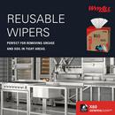 WypAll&reg; White 8-17/50 x 16-4/5 in. Wipes (Case of 10) 