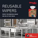 WypAll&reg; White 8-17/50 x 16-4/5 in. Wipes (Case of 10) 