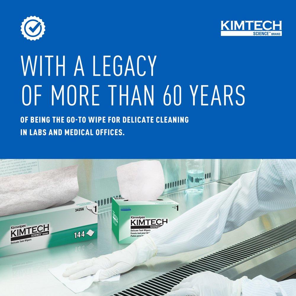 Kimtech&trade; White 4-2/5 x 8-2/5 in. Wipes 