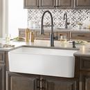 BLANCO White 33 x 19 in. Fireclay Single Bowl Farmhouse Kitchen Sink 